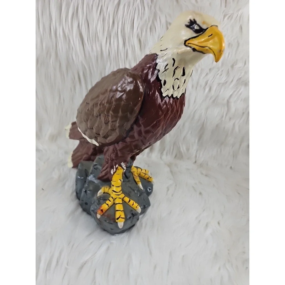 Vintage Super Cool 14in Ceramic Bald Eagle Statue
